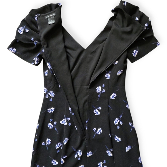 Club Monaco Lenoria Mini Dress, Black Floral, Women's Size 00 - Picture 9 of 9